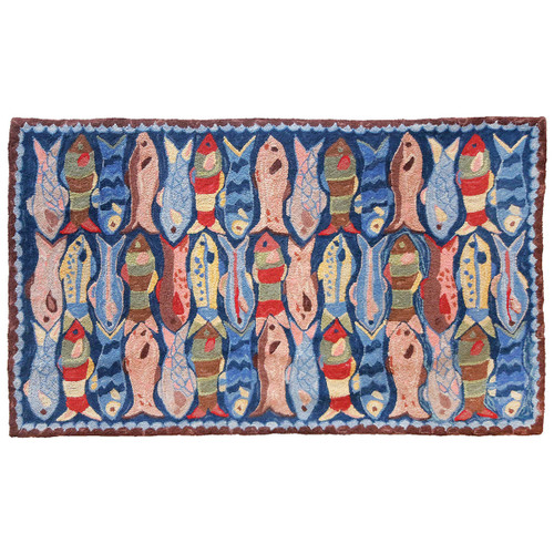 Swimming Fish Rug - 2 x 8