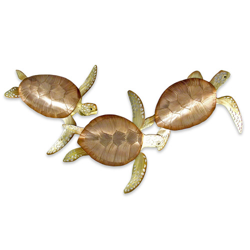 Swimming Turtle Trio Wall Art