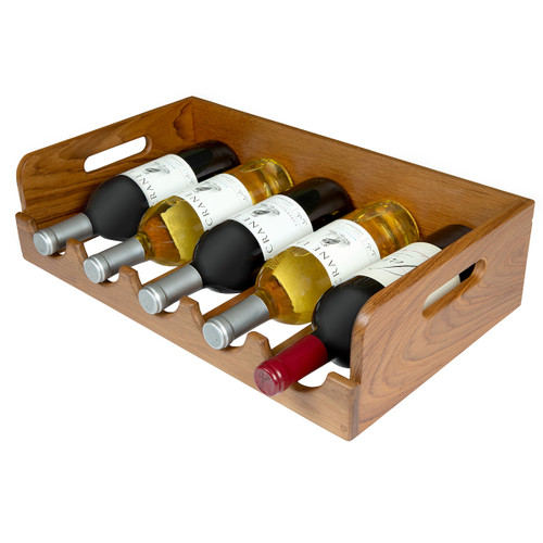 Teak Wine Bottle Holder