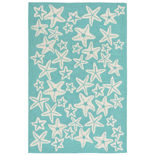 Starfish Sea Blue Indoor/Outdoor Rug Collection