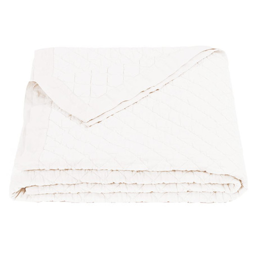 Vintage White Linen Quilt - King