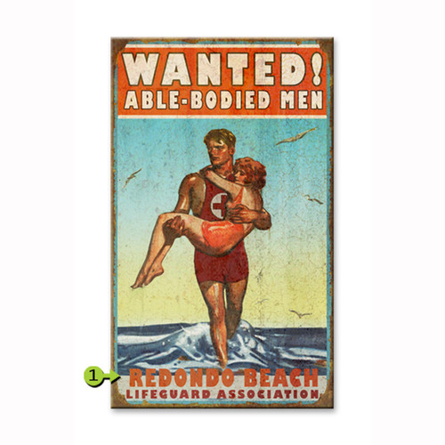 Wanted Able Bodied Men Personalized Sign - 23 x 39