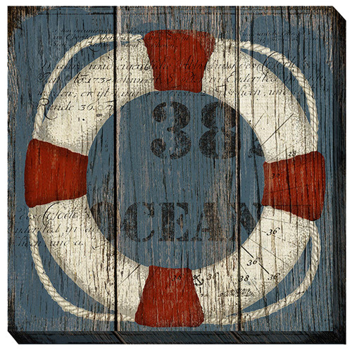 Coastside Life Preserver Outdoor Wall Art