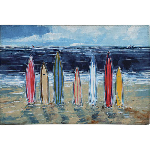 Surfboard Row Chenille Rug - 2 x 3