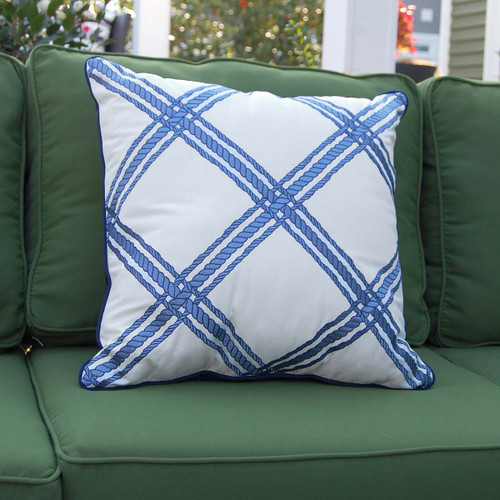 Rope Lattice Indoor/Outdoor Pillow