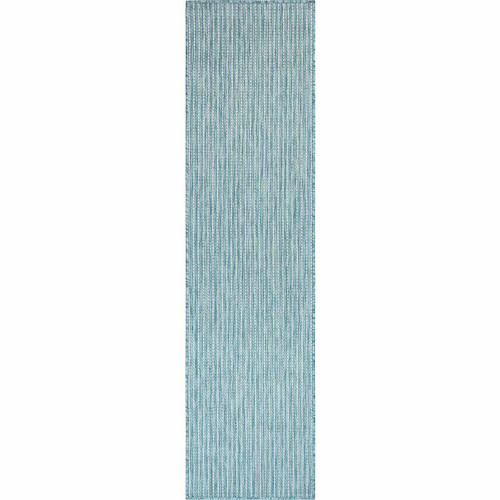 Ocean Surf Aqua Indoor/Outdoor Rug - 2 x 8 - OUT OF STOCK UNTIL 07/03/2024