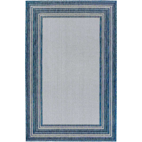 Baker Beach Multi Border Indoor/Outdoor Rug - 7 x 9