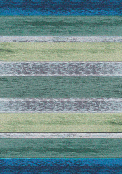 Coastal Colors Striped Rug - 5 x 8