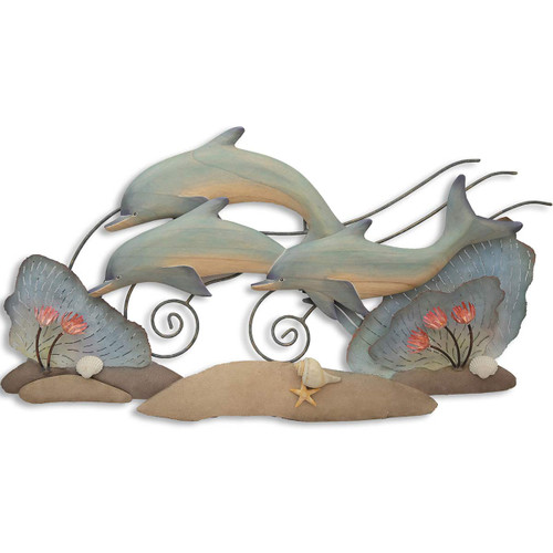 Sea Fan Dolphins Wall Art - OUT OF STOCK UNTIL 08/28/2024