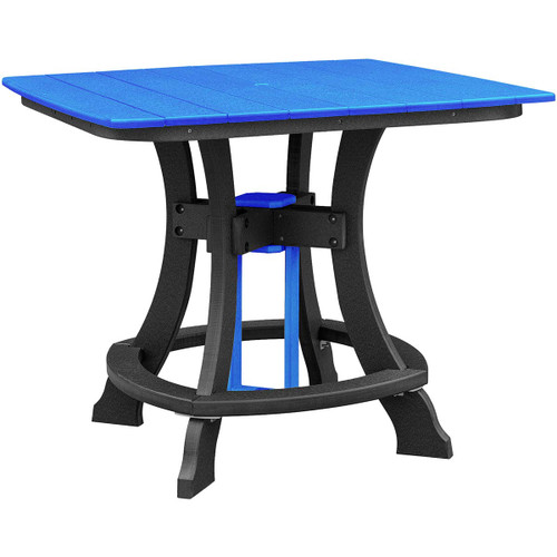 Beckett Counter Height Square Table - Blue & Black