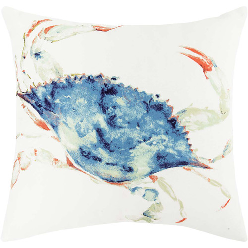 Watercolor Crab Pillow