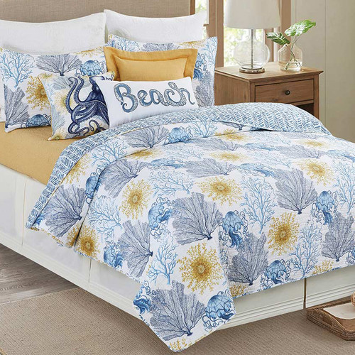 Tidal Mist Quilt Bed Set - Twin