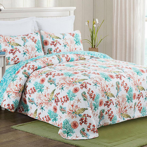 Carson Cove Bedspread - King | Bella Coastal Decor