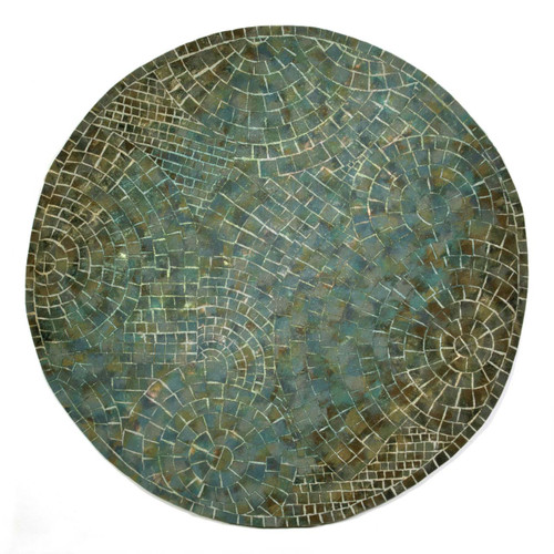 Arch Tile Lapis Rug - 8' Round - OUT OF STOCK UNTIL 07/31/2025