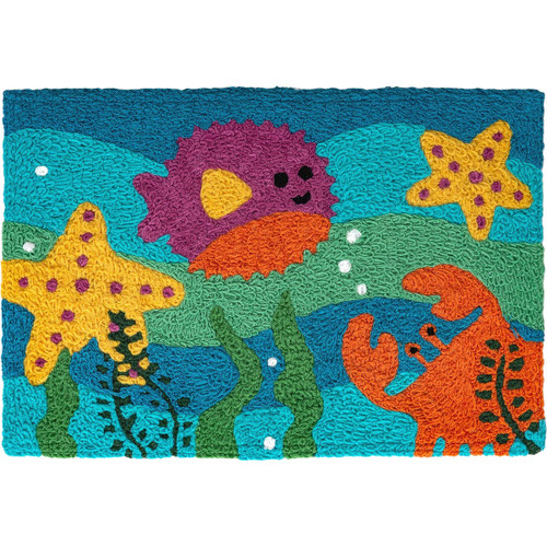 Pufferfish & Friends Indoor/Outdoor Rug