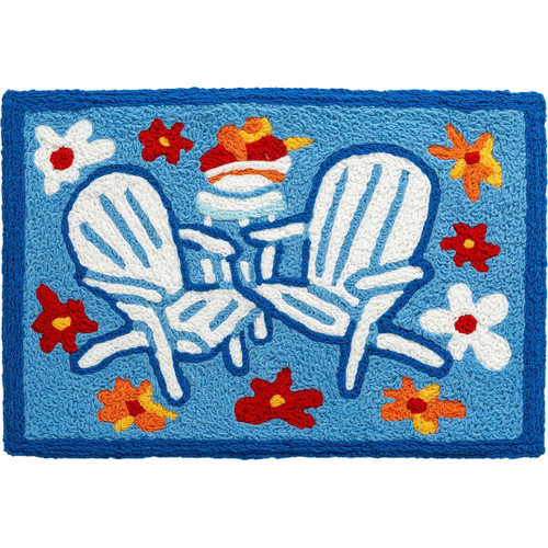 Floral Adirondacks Indoor/Outdoor Rug