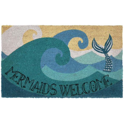 Mermaid Waves Coir Mat Collection