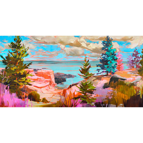 Colorscape Ocean View Canvas Wall Art