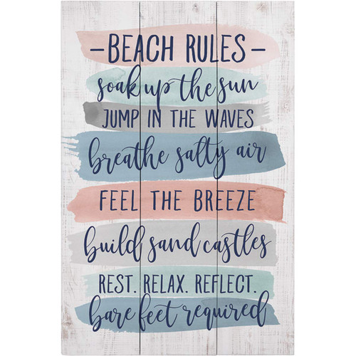 Beach Rules IV Wall Art