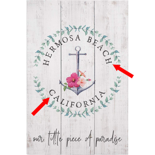 Floral Anchor Personalized Wall Art