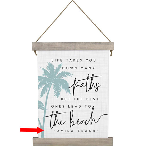 Path to the Beach Personalized Wall Art