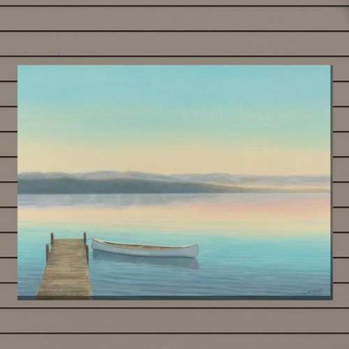 Serene Lake Outdoor Wall Art