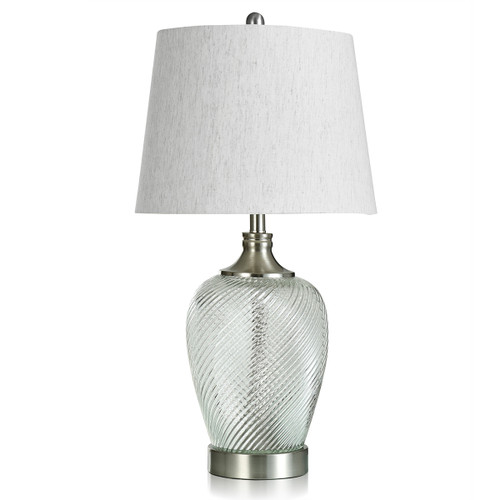 Clear Ripples Table Lamp