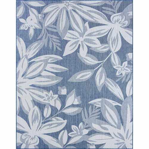 Fiji Flowers Blue Rug - 4 x 5