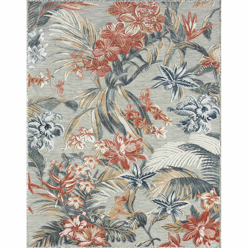 Cayman Flowers Indoor/Outdoor Rug - 8 x 10