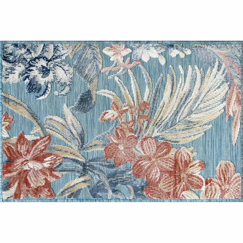 Antigua Flowers Indoor/Outdoor Rug - 2 x 3