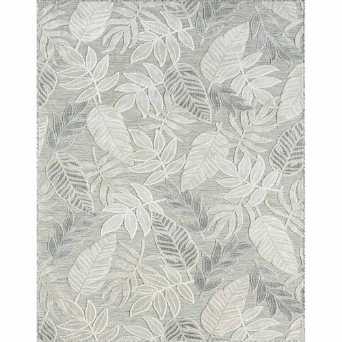 Gray Palms Indoor/Outdoor Rug - 4 x 5 - OUT OF STOCK UNTIL 06/12/2024