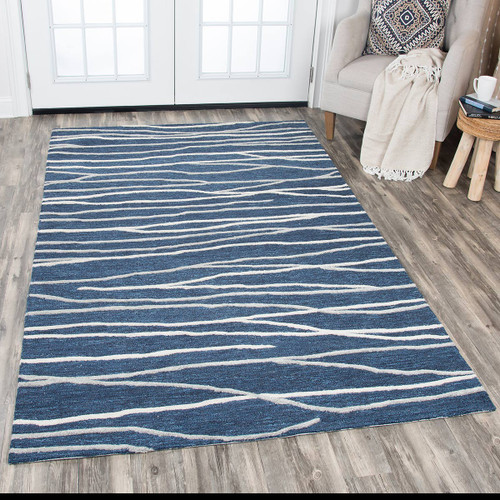 Atlantic Waves Rug - 5 x 8