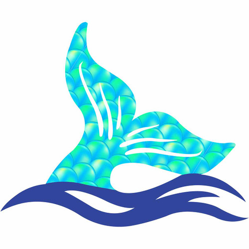 Mermaid Dive Aqua Wall Art