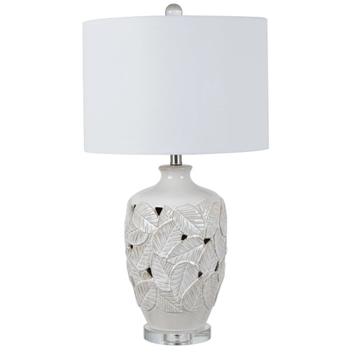 Alabaster Leaves Table Lamp