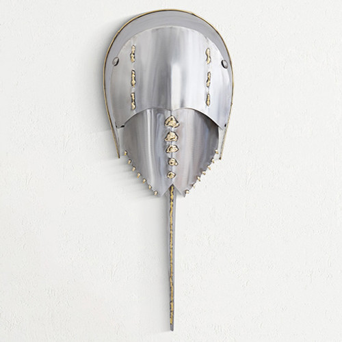 Stainless Steel Horseshoe Crab Wall Decor - OUT OF STOCK UNTIL 07/30/2024