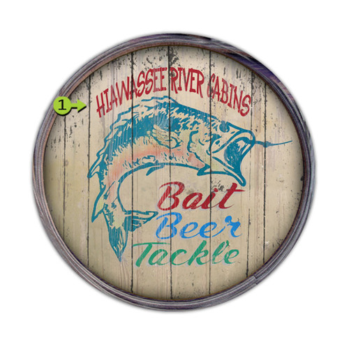 Bait Beer Tackle Personalized Barrel End