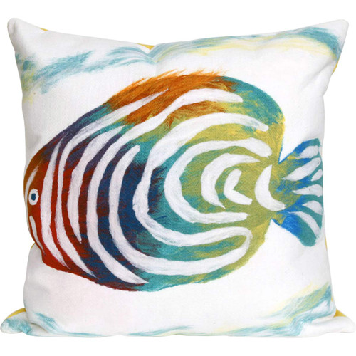 Rainbow Fish Square Accent Pillow