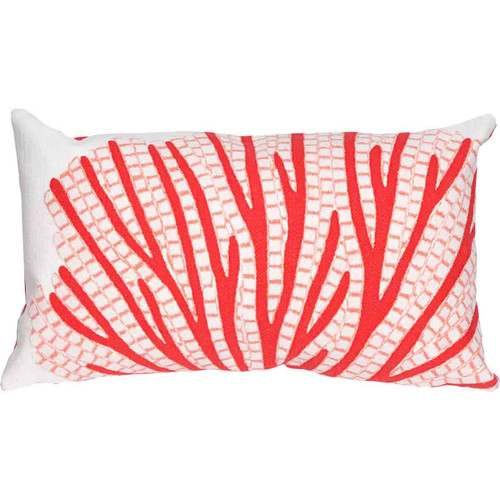 Fan Coral Oblong Accent Pillow - Magenta