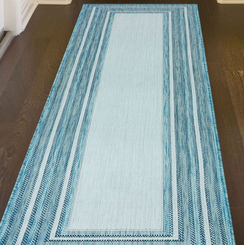 Bordering Seas Indoor/Outdoor Rug - 2 x 8