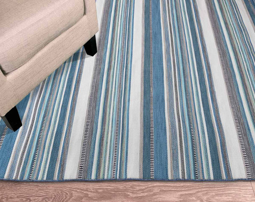 Seaside Serape Indoor/Outdoor Rug - 8 x 10