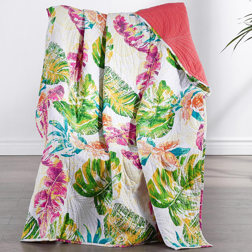 Tropical Flora Throw