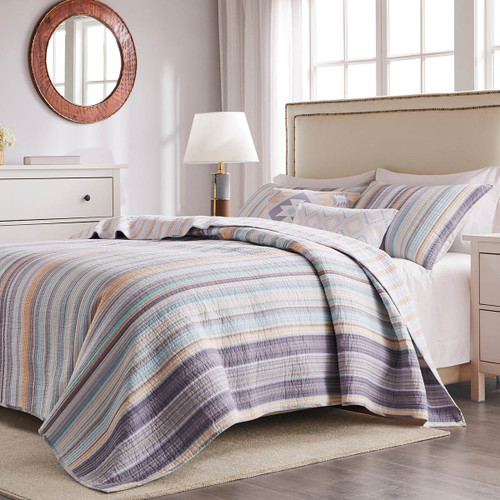 Brunswick Stripes Quilt Bed Set - Full/Queen