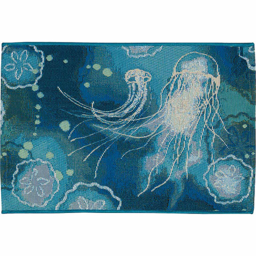 Jellyfish Swirl Scatter Rugs