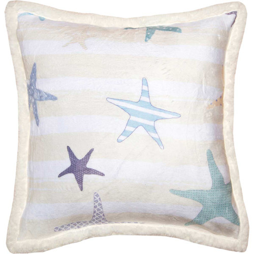 Starfish Sherpa Pillow