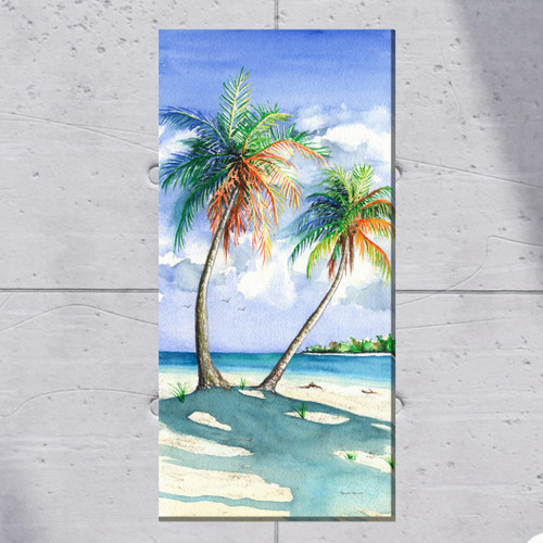 Vibrant Palms Outdoor Wall Art