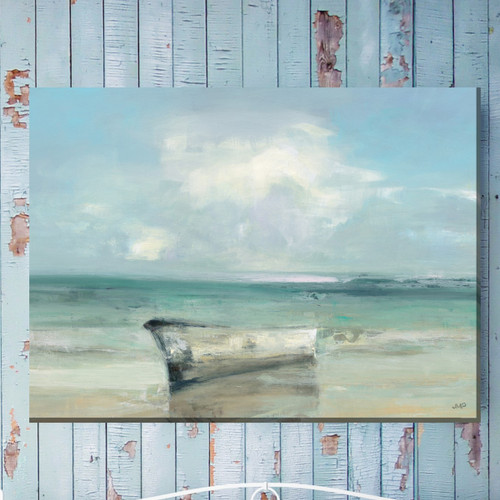 Beached Boat Outdoor Wall Art