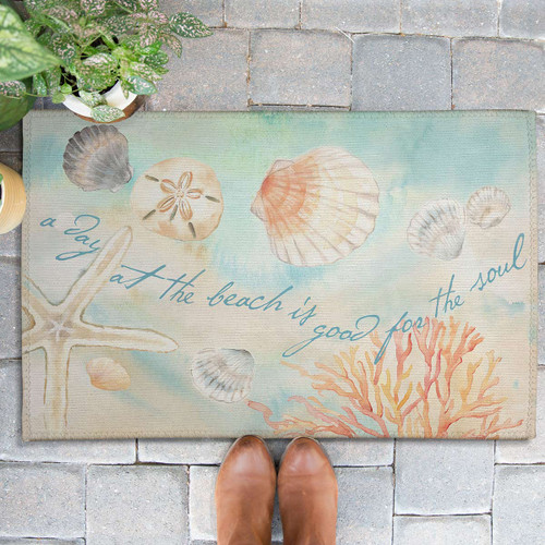 A Day at the Beach Outdoor Rug - 2 x 3