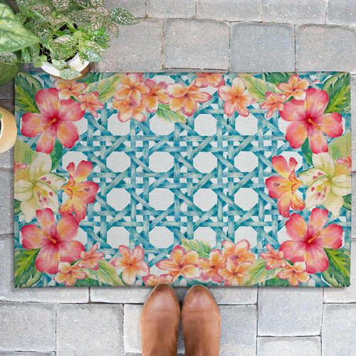 Tropical Florals Outdoor Doormat