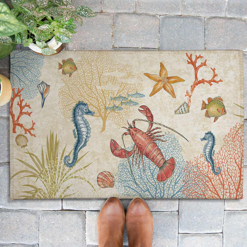 Coral Garden Outdoor Rug - 3 x 5