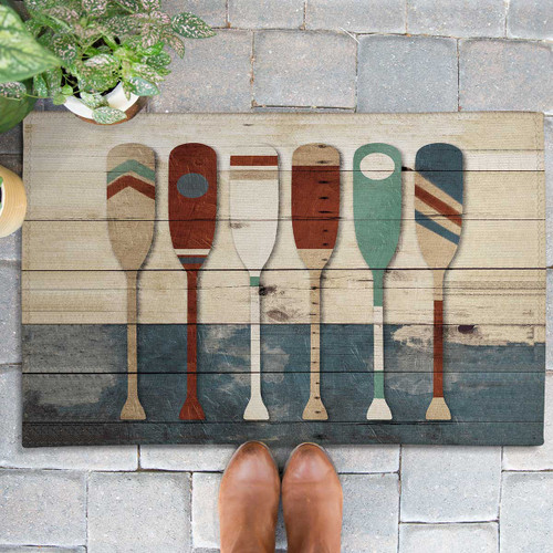 Colorful Paddles Outdoor Doormat